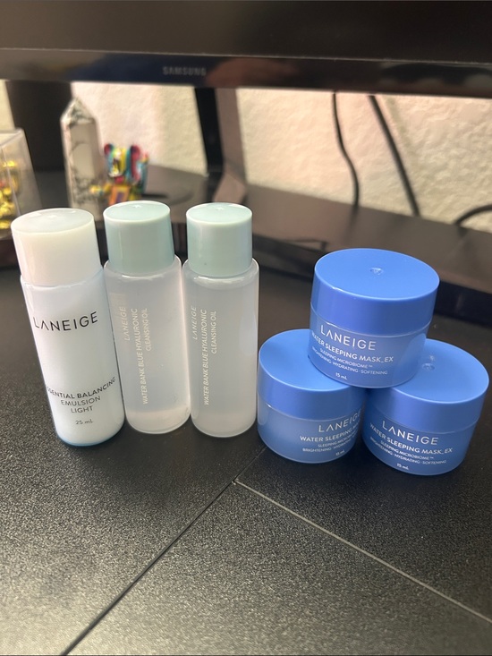 LANEIGE Other - LANEIGE Blue Mini Water Sleeping Masks, cleansing oil & essential balance